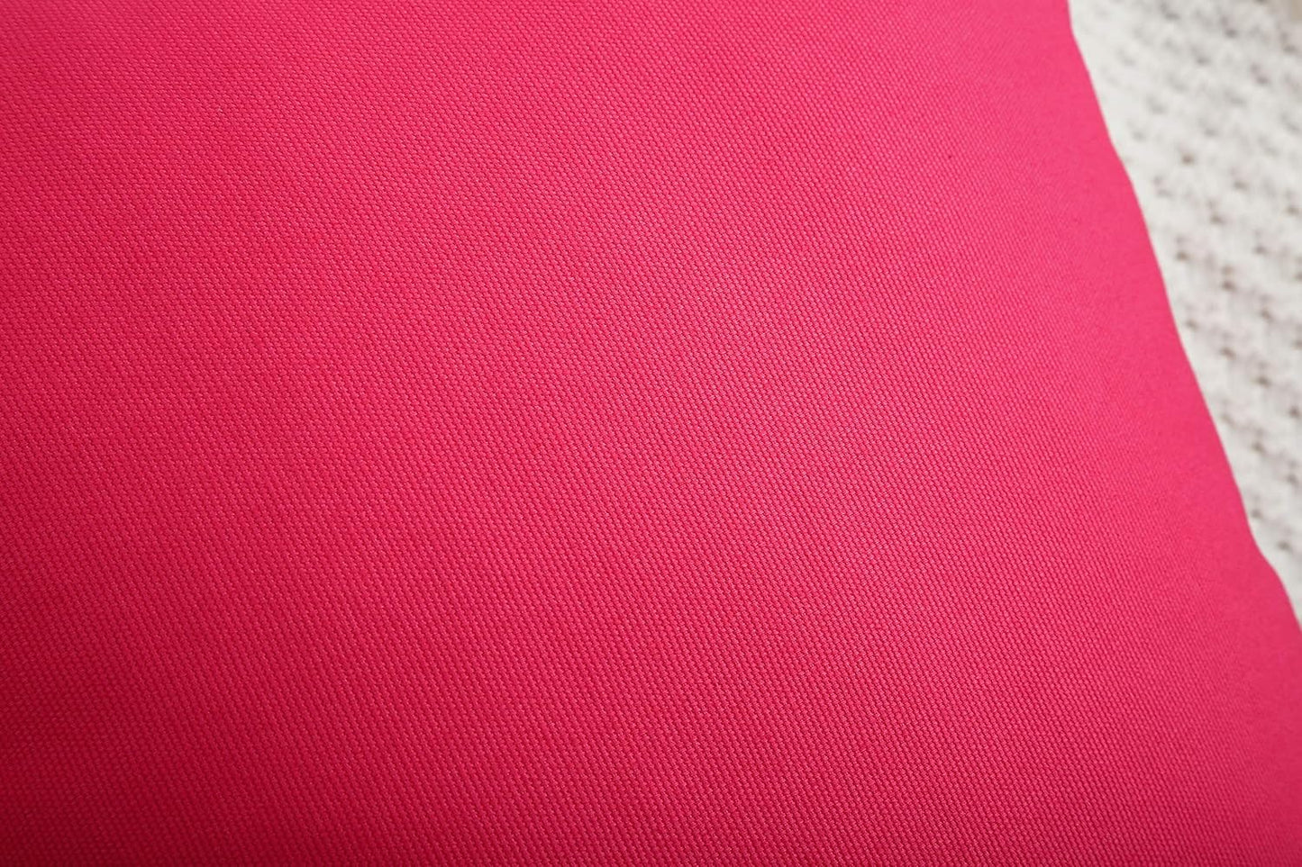 Watermelon Red 100% Cotton Canvas Throw Pillow Covers - Handmade Decorative 12"x20" Shams