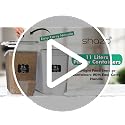 Large Food Storage Containers with Lids - Black, 11L, Airtight & BPA-Free - Set of 2