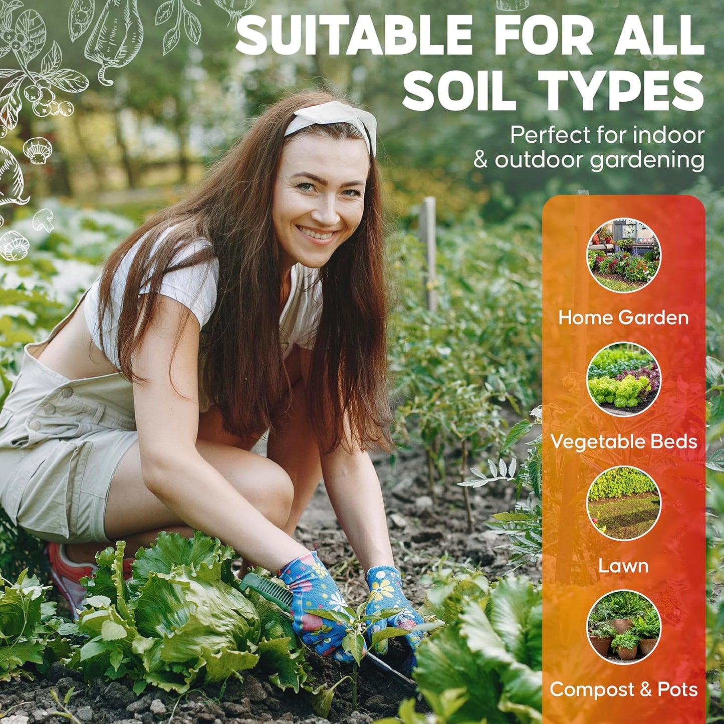 Soil Test Kit | 100 pH Test Strips (3.5–9 Range) for Garden, Lawn & Indoor Plants - Easy At-Home Testing