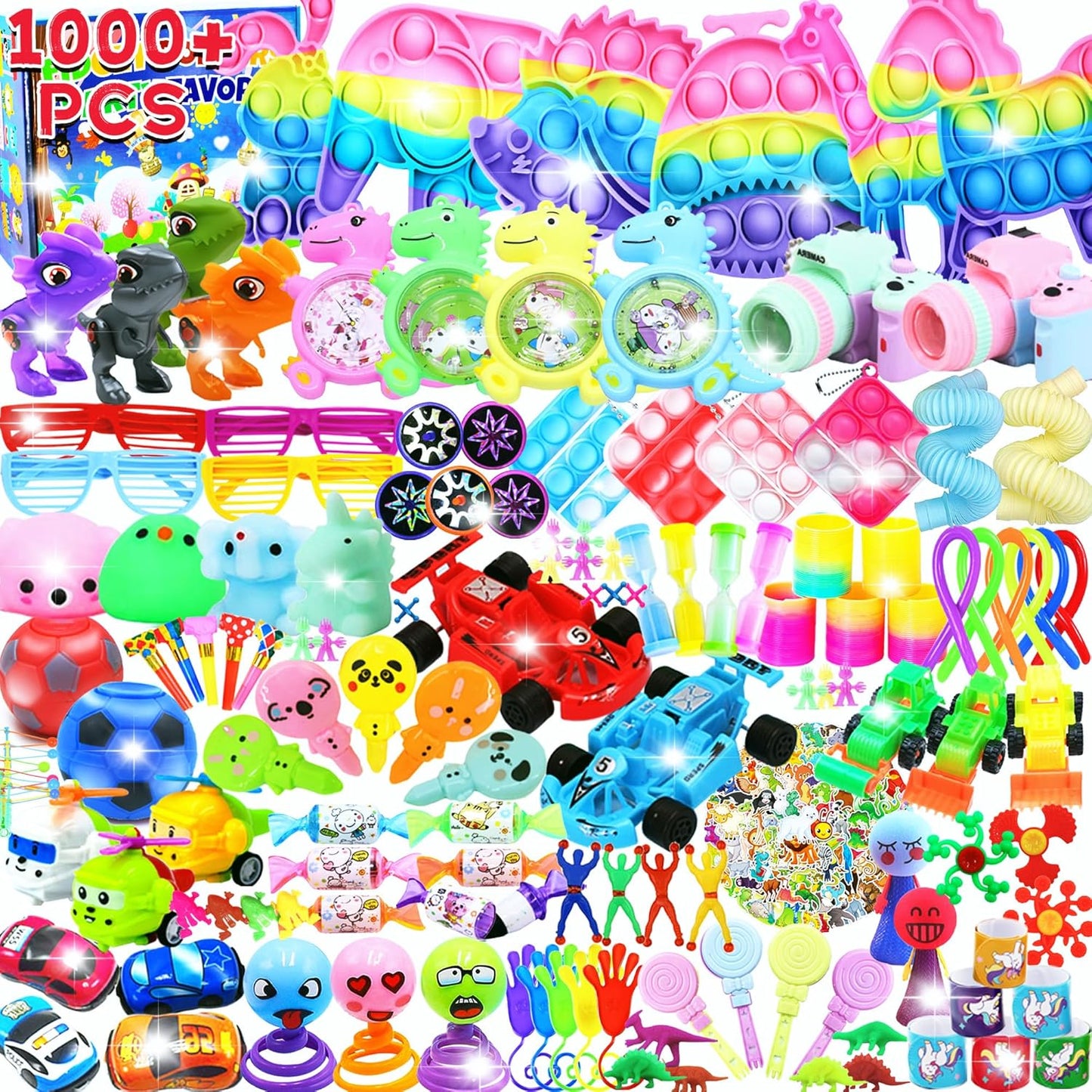 Skiennix Fidget Toys Pack - 1000+ PCS Party Favors for Kids | Perfect Christmas Stocking Stuffers & Birthday Gifts