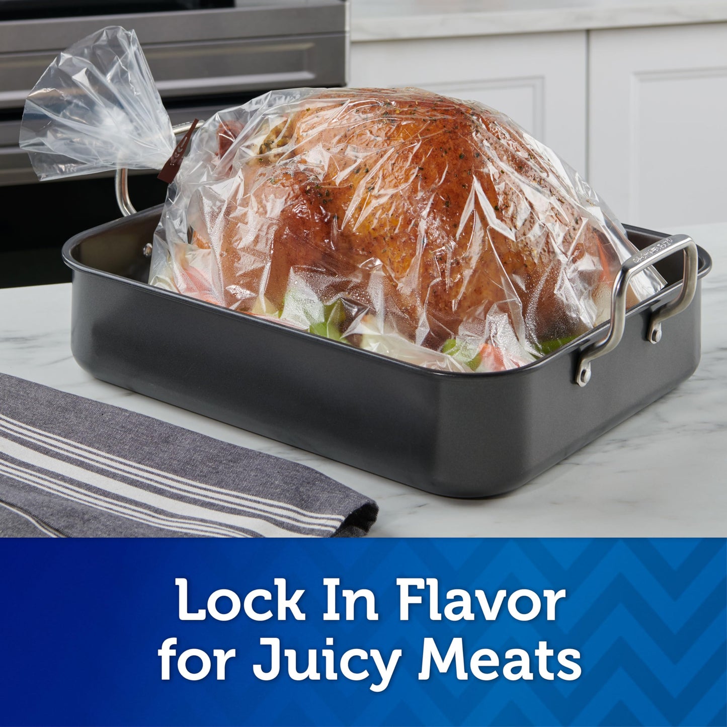 Reynolds Kitchens Turkey Size Oven Bags, Holds Up to 24 Pounds, 2 Count (Pack of 3)