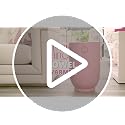 Pink Luxury Towel Warmer with Aromatherapy, Touchscreen Control, 20L Capacity