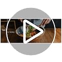 Natural 12.5 Inch Wooden Salad Bowl Set with Utensils, Lid, and Carry Strap