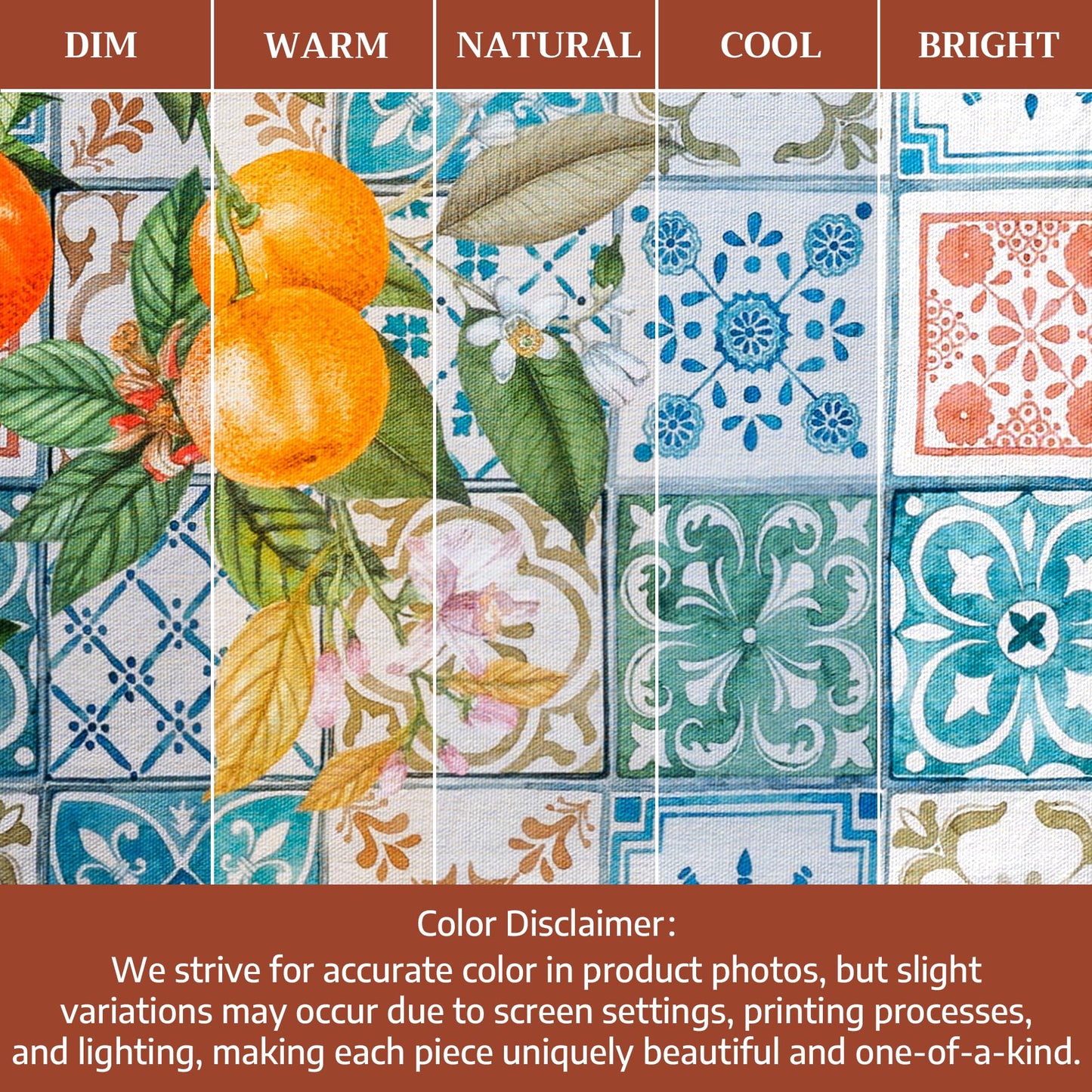 Maison d' Hermine Table Cloth Rectangle Table 100% Cotton 70 x 108 Inches Tablecloth Reusable Decorative for Dining Kitchen Room Farmhouse Home Gifts for Mothers Day Spring Summer - Agrume