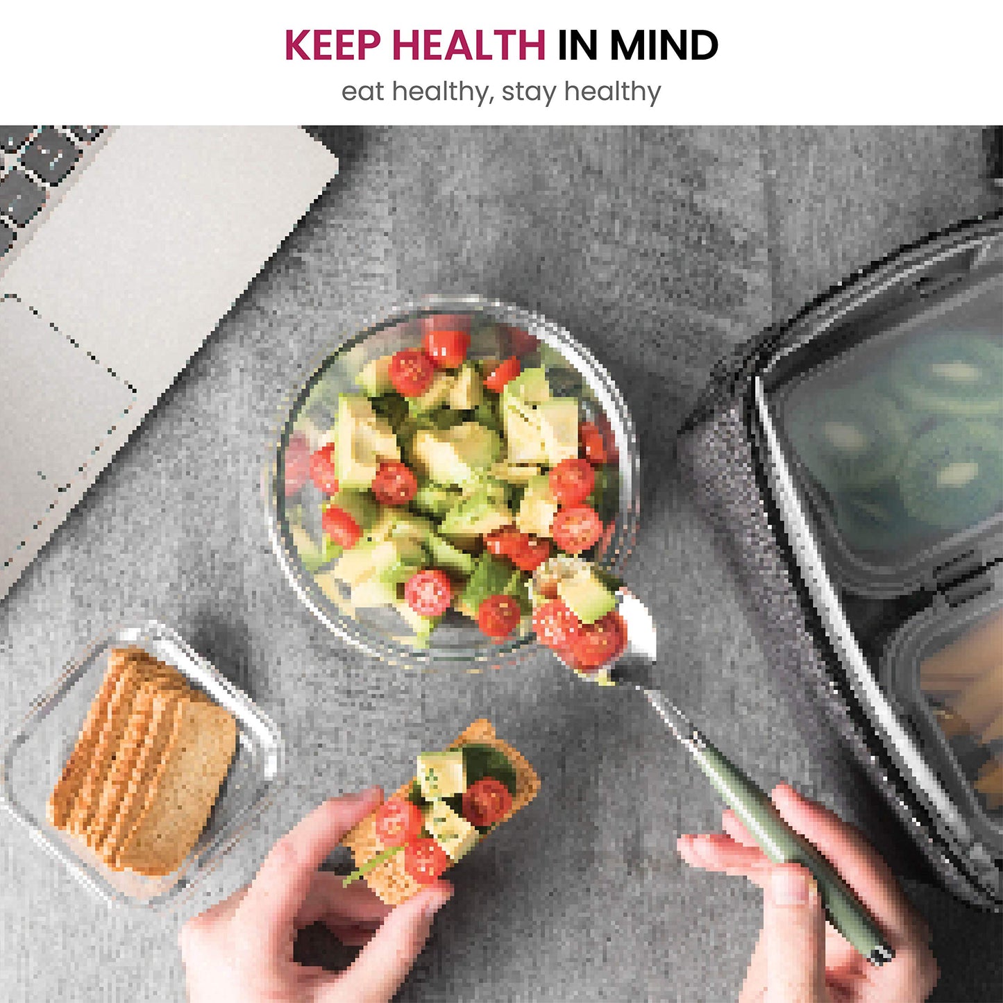 FineDine 24 Piece Glass Storage Containers with Lids - Leak Proof, Dishwasher Safe Glass Food Storage Containers for Meal Prep or Leftovers (Red, 24 Piece)