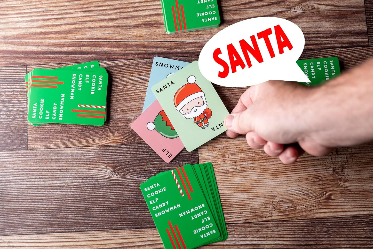 Taco Cat Goat Cheese Pizza - Santa Cookie Elf Candy Snowman Holiday Card Game | Fun for 2-8 Players, Perfect for Gifts
