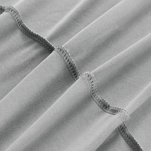 ChaiSang 2Pack 6FT Sliver Rectangle Spandex Tablecloth Elastic Banquet Table Cover for Birthday Kitchen Wedding Party (Sliver)