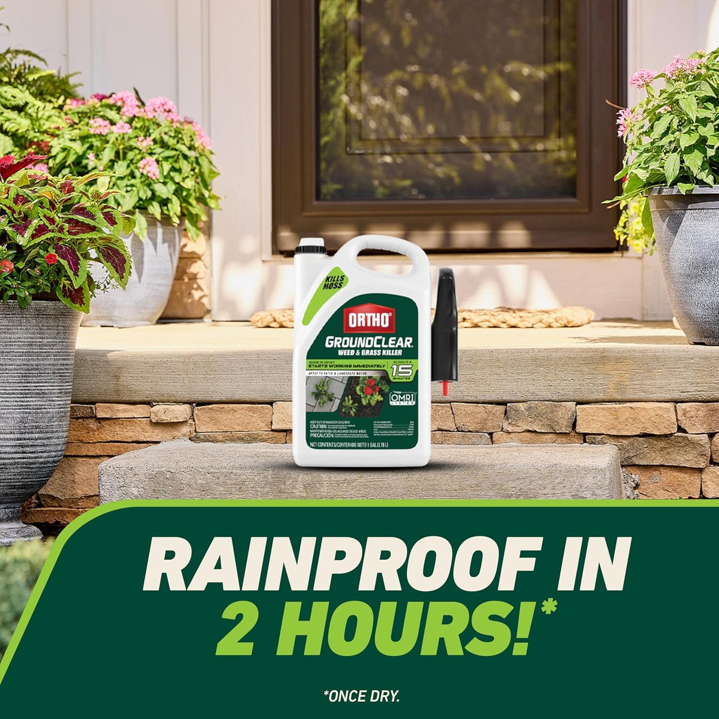 Ortho GroundClear Weed Killer - Comfort Wand for Easy Application | Kills Dandelions, Crabgrass & More - 1 Gallon