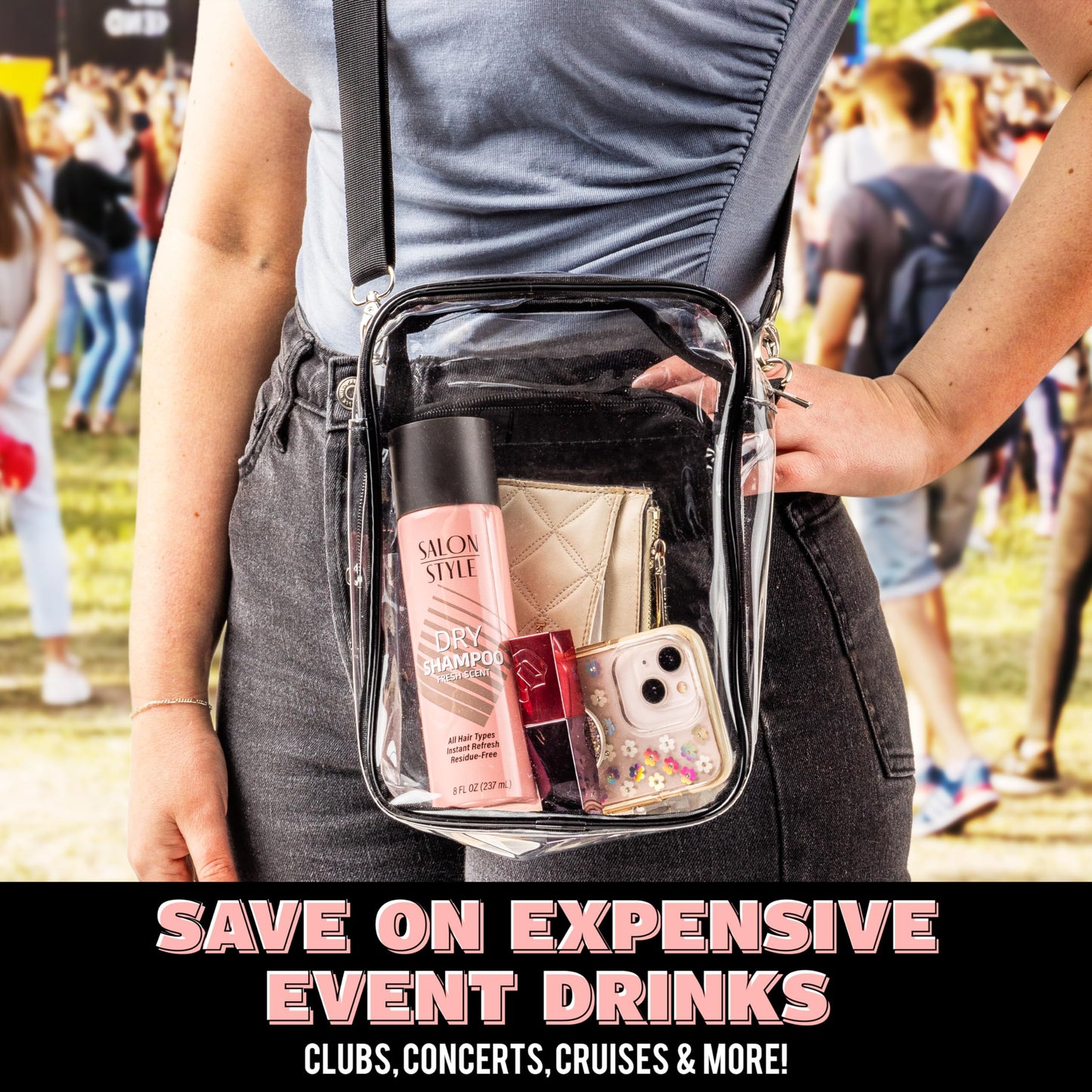 GoPong Hair Spray Flask 2 Pack (16 oz Total) - Hidden Alcohol Travel Flasks for Women - Secret Liquor Containers for Nightclubs, Festivals, Cruises, and Sports Events – Includes Funnel & Spout