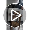 VASAGLE Honey Brown Round Side Table with Lower Shelf - 1 Pack, Space-Saving End Table for Small Spaces, Mid-Century Modern Design, 15.8-inch Diameter