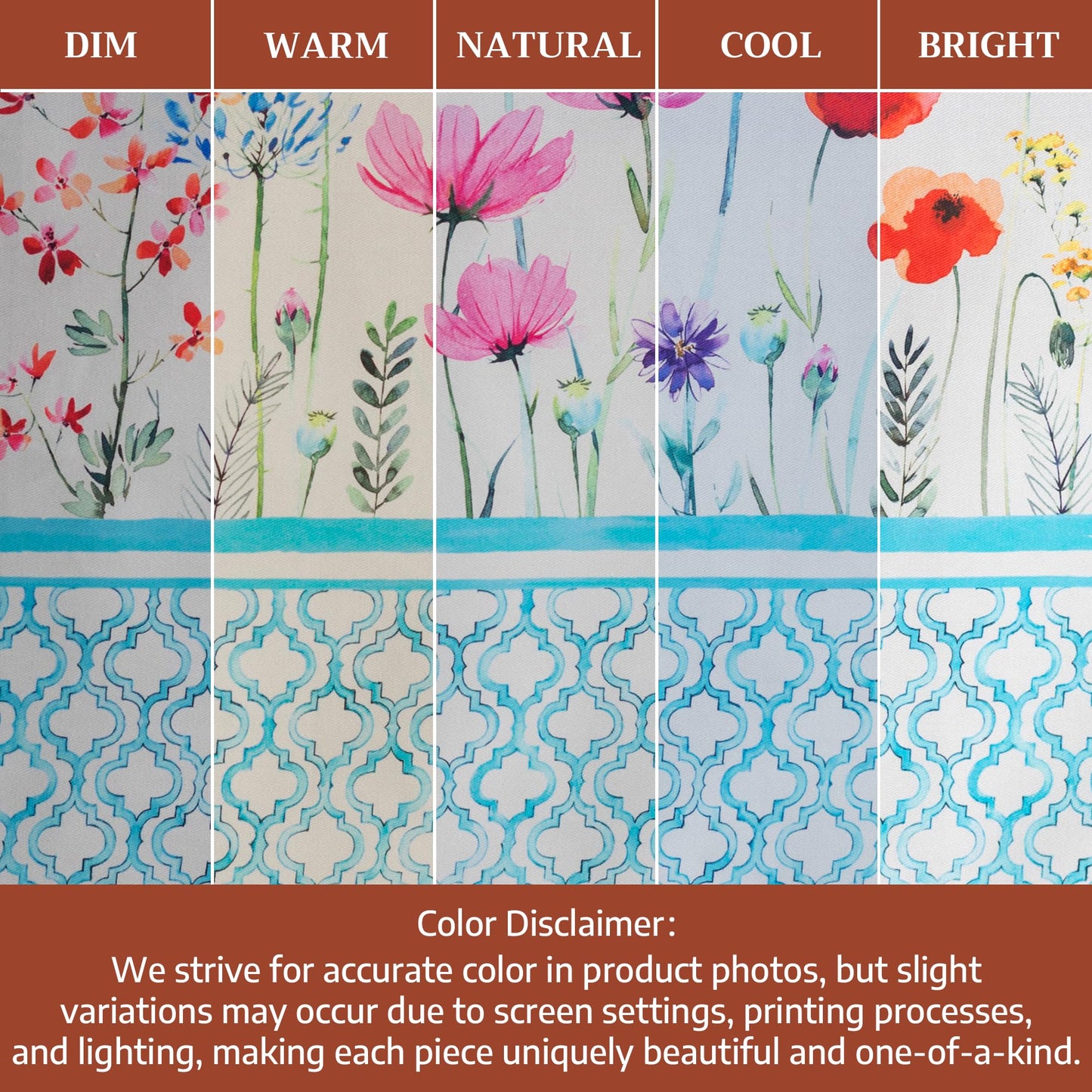 Maison d' Hermine Table Cloth Round Table 100% Cotton 63 Round Inches Tablecloth Reusable Decorative for Dining Kitchen Room Farmhouse Home Gifts for Mothers Day Spring Summer - Flower in The Field