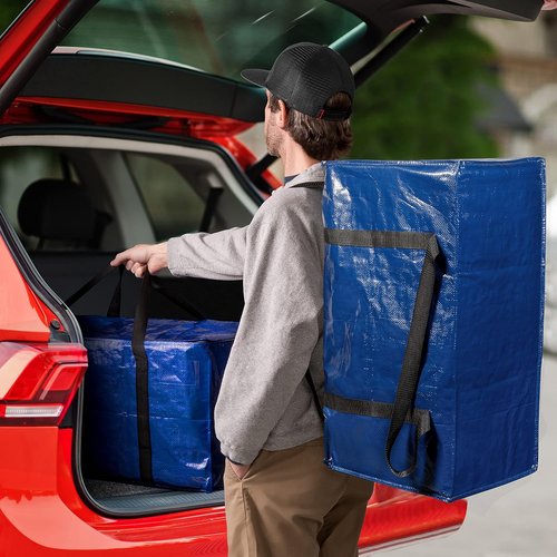 ClearSpace Heavy Duty Moving Bags - Large Storage Bags with Backpack Straps & Zippers | 8 Pack for Moving & Travel