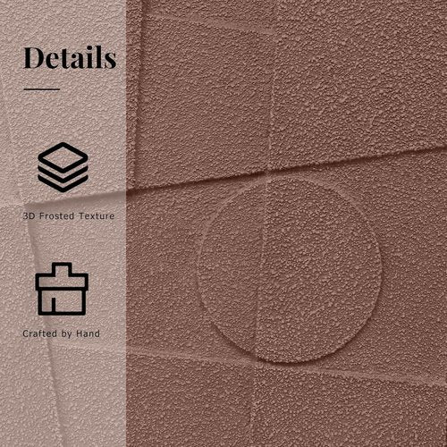 3D Textured Framed Wall Art - Modern Minimalist Neutral Artwork | Geometric Decor for Living Room, 24x36 In