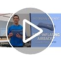 Self-Inflating Travel Lumbar Support Pillow - 16 x 2 x 8 Inches