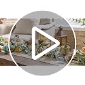 Valery Madelyn 6ft Fall Garland with Pumpkins & LED Lights, White/Green