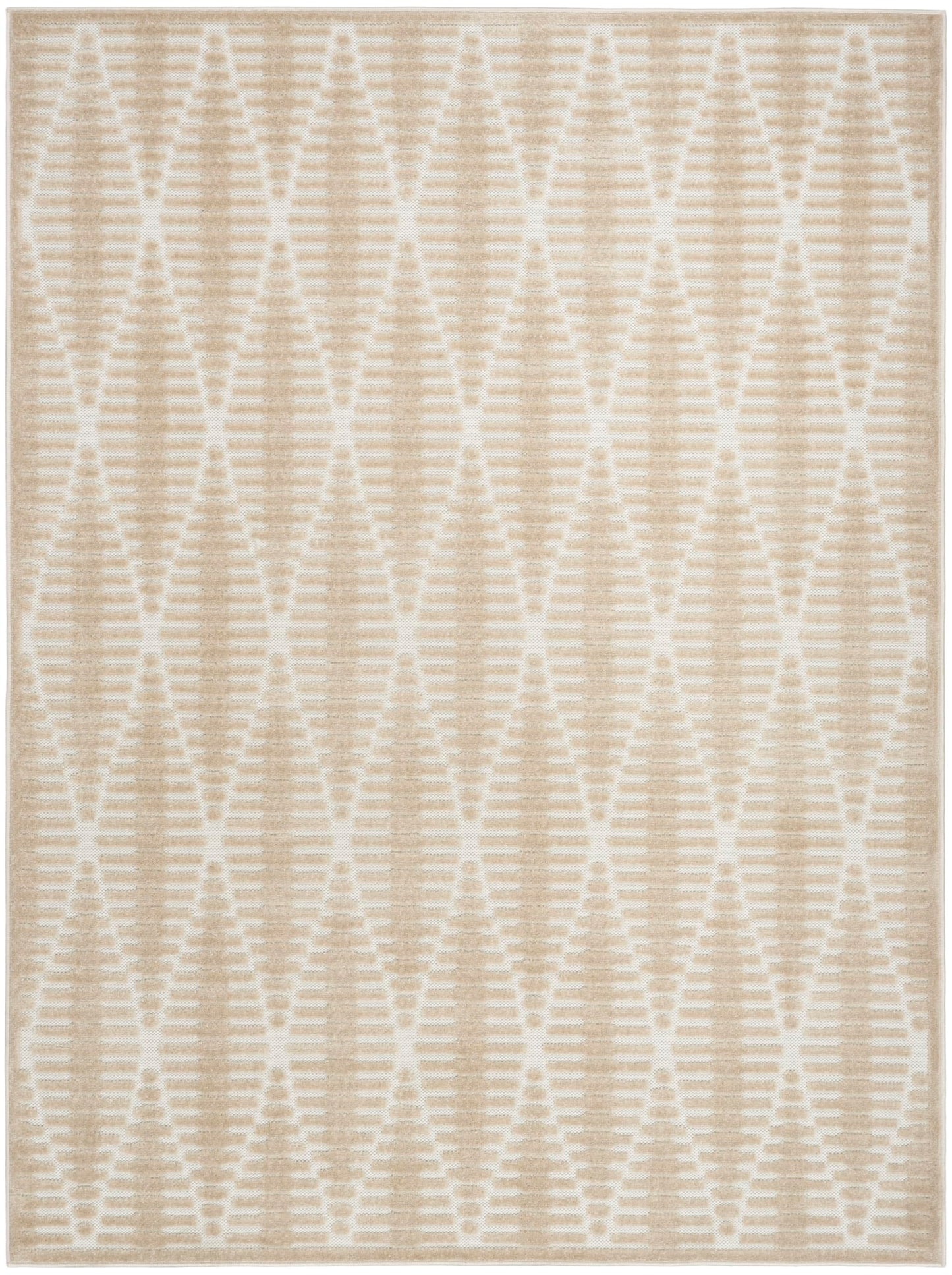 Nourison Casual Beige 3'11" x 5'11" Area Rug - Easy Clean, Non Shedding, Bed Room, Living Room, Dining Room, Kitchen (4' x 6')