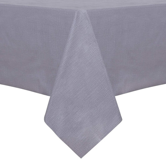 sancua 100% Waterproof Rectangle PVC Tablecloth - 70 x 90 Inch - Oil Proof Spill Proof Vinyl Table Cloth, Wipe Clean Table Cover for Dining Tables, Buffet Parties and Camping, Grey