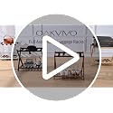 White Luggage Rack Set of 2, Fully Assembled Bamboo Suitcase Stands