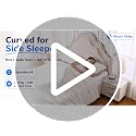 BTASLEEEP Side Sleeper Pillow Standard Size 1 Pack - Ergonomic Neck Shoulder Support