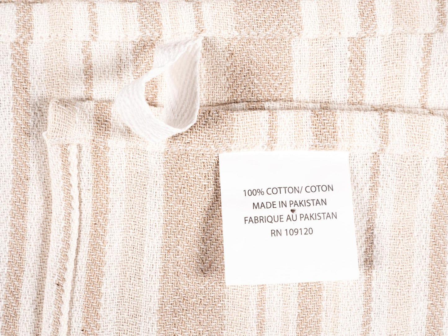 KAF Home Assorted Flat Kitchen Towels - Set of 10, 18 x 28 Inch (Beige)