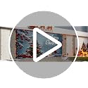 Large Christmas Garage Door Banner 7x16FT Winter Village Scene Snowy Town Outdoor Holiday Decor