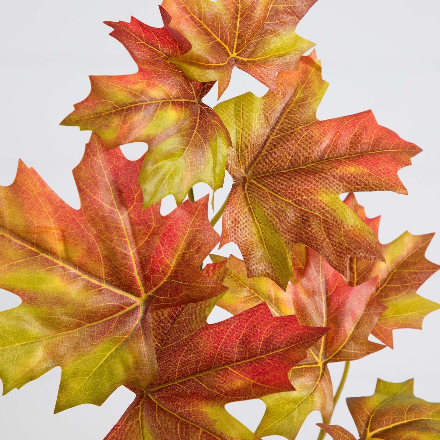Nearly Natural 5-FT Deluxe Autumn Artificial Maple Tree, Faux Fall Décor for Home, Decorations for Fall, Autumn, Thanksgiving, and Halloween with Black Nursery Pot