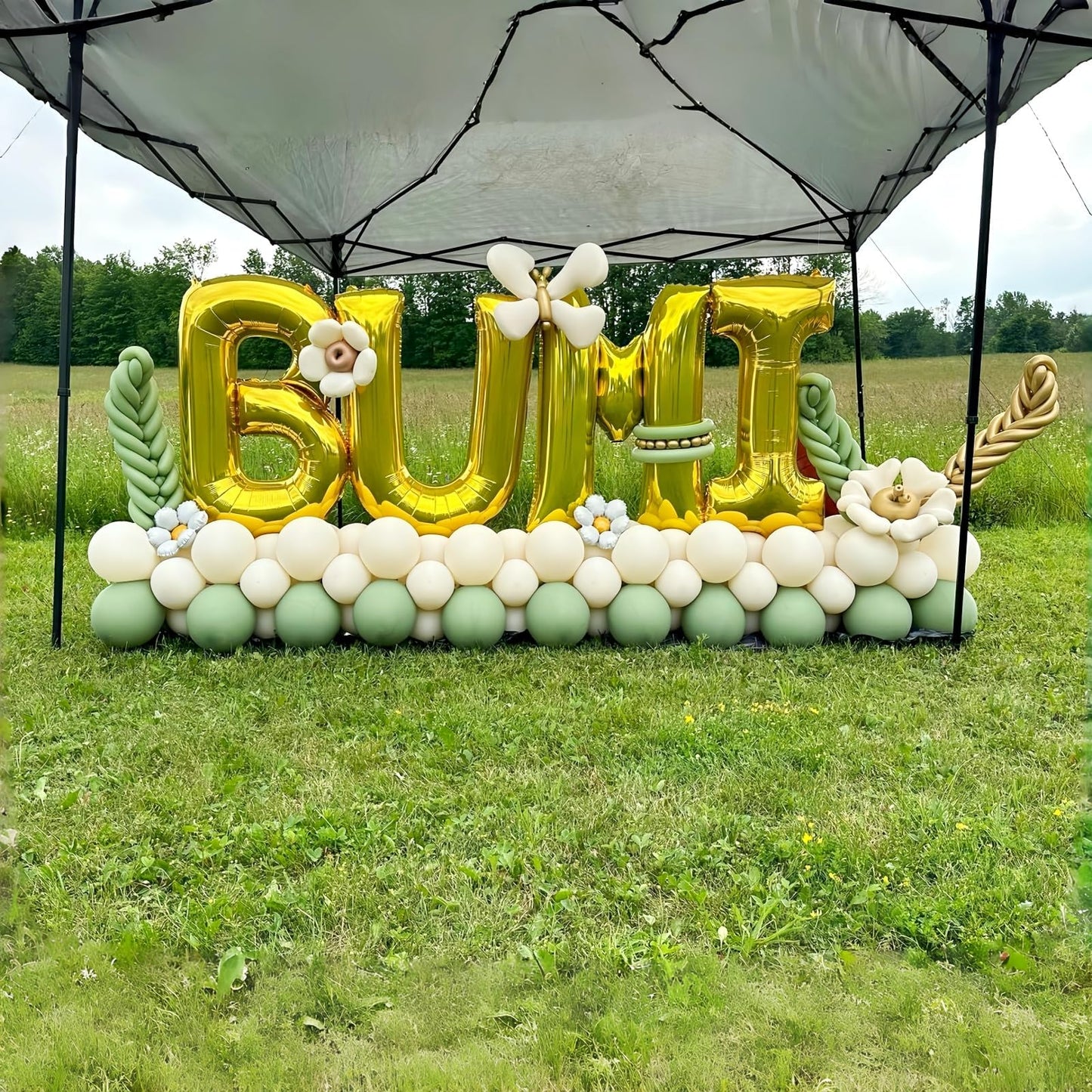 Giant C Alphabet Name Balloon, Gold Self Inflating Custom Letter Balloons Birthday Decor, 40 Inch Helium Mylar Foil Word Balloons Letters for Girls Men Anniversary Party Graduation Decoration Supplies