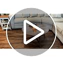VASAGLE Honey Brown Round Coffee Table - 31.5 Inch Diameter, Tapered Legs