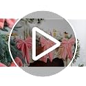 Janinka 6Pcs Large White Faux Fur Christmas Bow Ornaments 13.4 x 9.1 in - White/Plain