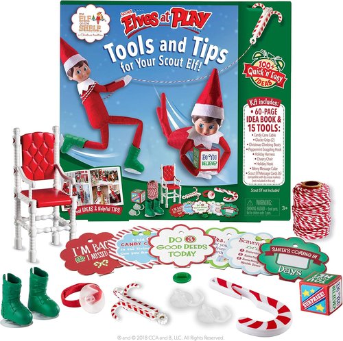 Elf On The Shelf - Elves At Play Guide Book with 100+ Ideas & 15 Tools | 60 Pages of Fun