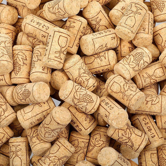 200Pack Straight Wine Cork, #8 Natural 7/8" x 1 3/4" Soft Wine Corks for Wine Bottles, Craft Projects Decor, DIY Arts