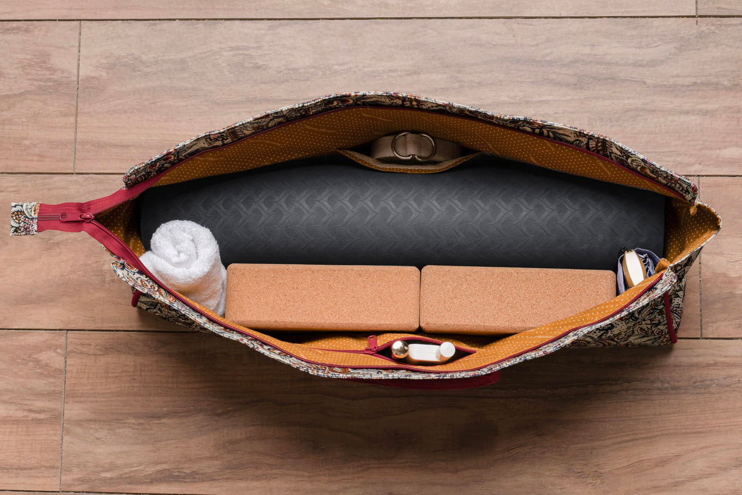 Maison d' Hermine Yoga mat tote bag for Women & Men, Travel Yoga Gym Bag With Pocket and Zipper Mothers Day Gifts - Jaipur