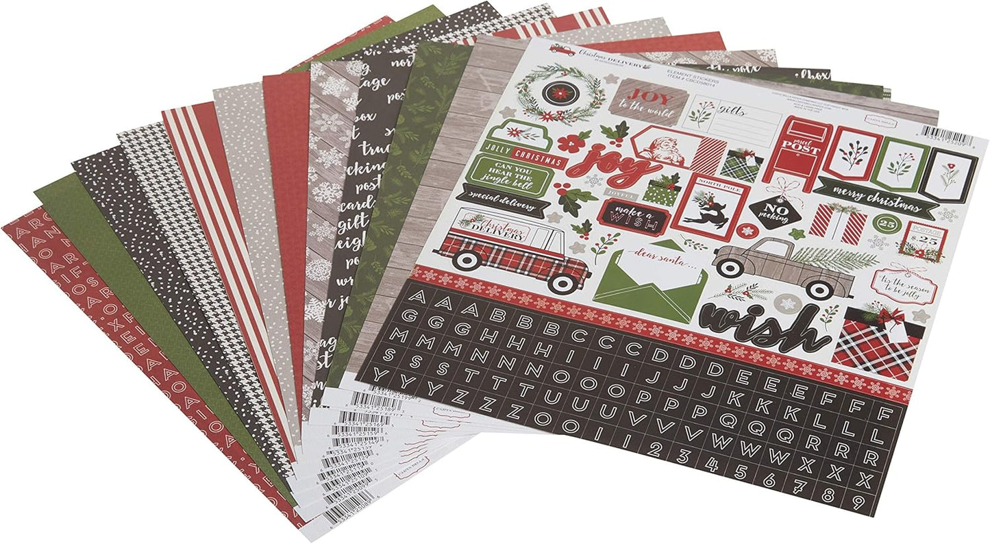 Christmas Delivery Collection Kit by Carta Bella - Festive Scrapbooking Supplies