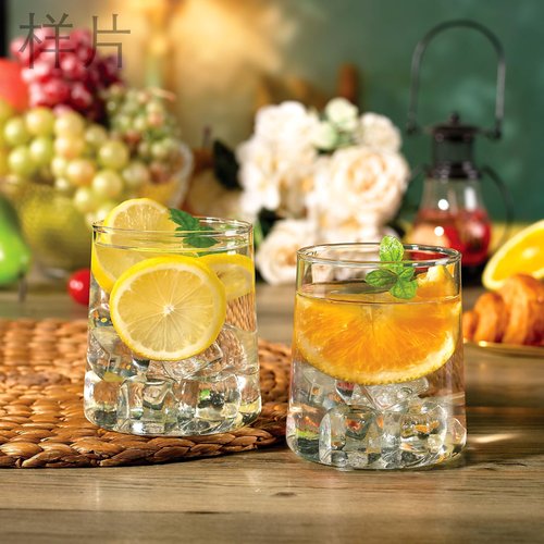 Joseph Sedgh Collection Clear Glass Tumbler Set of 4 – 16.5 oz Borosilicate Drinking Glasses – Durable, Lead-Free, Dishwasher Safe – Modern Water, Juice, Cocktail Glasses
