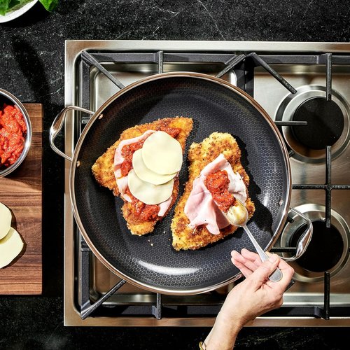 HexClad Hybrid Nonstick Cookware Set - 5-Piece with Stay-Cool Handles | Dishwasher & Oven-Safe, Induction Ready
