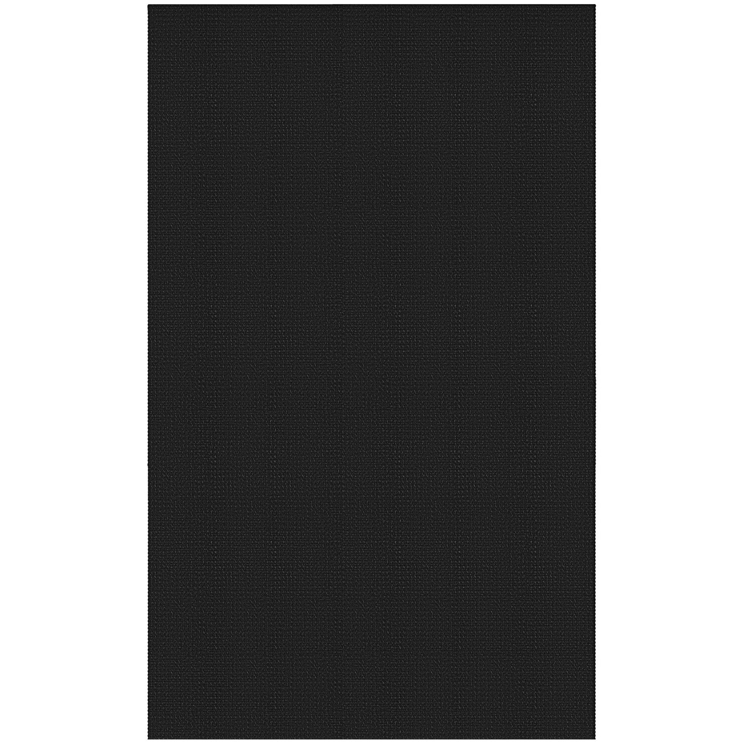 KOZYFLY Rugs for Entryway 3x5 ft Washable Area Rug Non Slip Rubber Backed Entry Rug Woven Indoor Door Mat Cotton Kitchen Rugs Floor Carpet for Entryway, Foyer, Backdoor, Black/Dark Grey