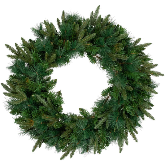 Northlight Flocked Rosemary Emerald Angel Pine Artificial Christmas Wreath Unlit, 30", Green