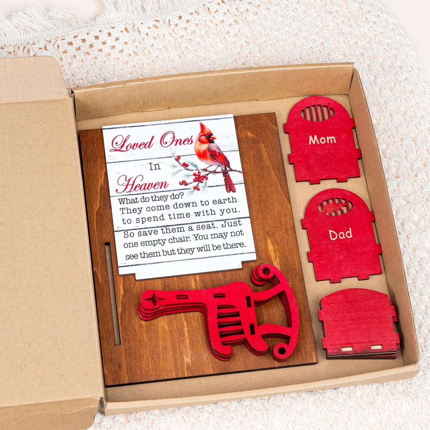 Memorial Candleholders by [Brand Name] - Personalized Empty Chair Sign for Loved Ones | Sympathy Decor