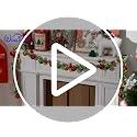 Whaline 6ft Red Green Gold Shatterproof Christmas Ball Garland 81-Piece Indoor/Outdoor