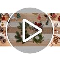 LemonRoad 12 Pcs Norfolk Pine Napkin Rings – Christmas Linen Decor