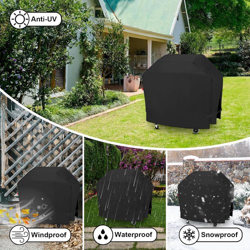 Cuisinart Outdoor Grill Cover - Waterproof 600D Heavy Duty Protection | Fits 28" Griddler & Broiler Combo