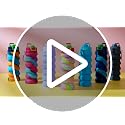 Sunnyray 30 Pack Camouflage Collapsible Water Bottles 17oz with Clips