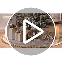 Valery Madelyn 48 Inch White Gold Christmas Tree Skirt - Elegant Holiday Decor