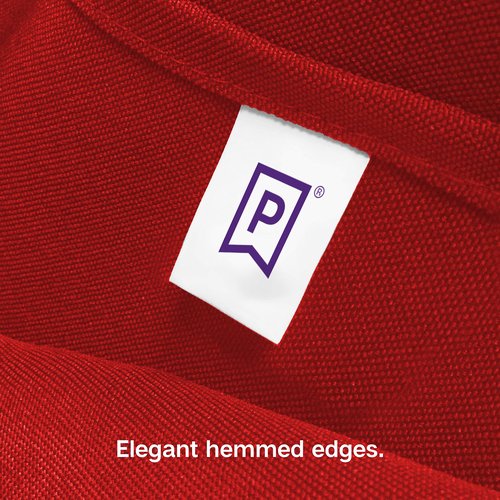 Gee Di Moda Rectangle Tablecloth - 60 x 84 Inch Red Table Cloth for 5 Foot Rectangle Tables - Heavy Duty Washable Fabric - for Holiday Party, Dinner, Weddings, Baby Shower & Events