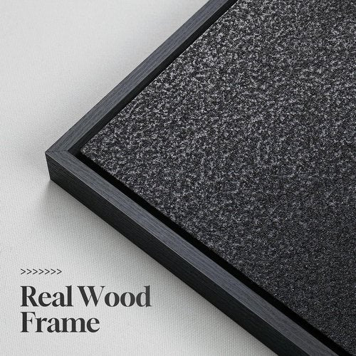 3D Wood Textured Wall Art Set by [Brand Name] - Modern Black & White Geometric Paintings for Home Decor