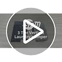 Storage Maniac 3-Tier Gray Vertical Laundry Hamper with Wheels - 120L Capacity