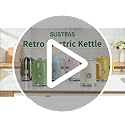 SUSTEAS 57oz Electric Kettle with Thermometer - Beige, Fast Boiling, Safe & Durable
