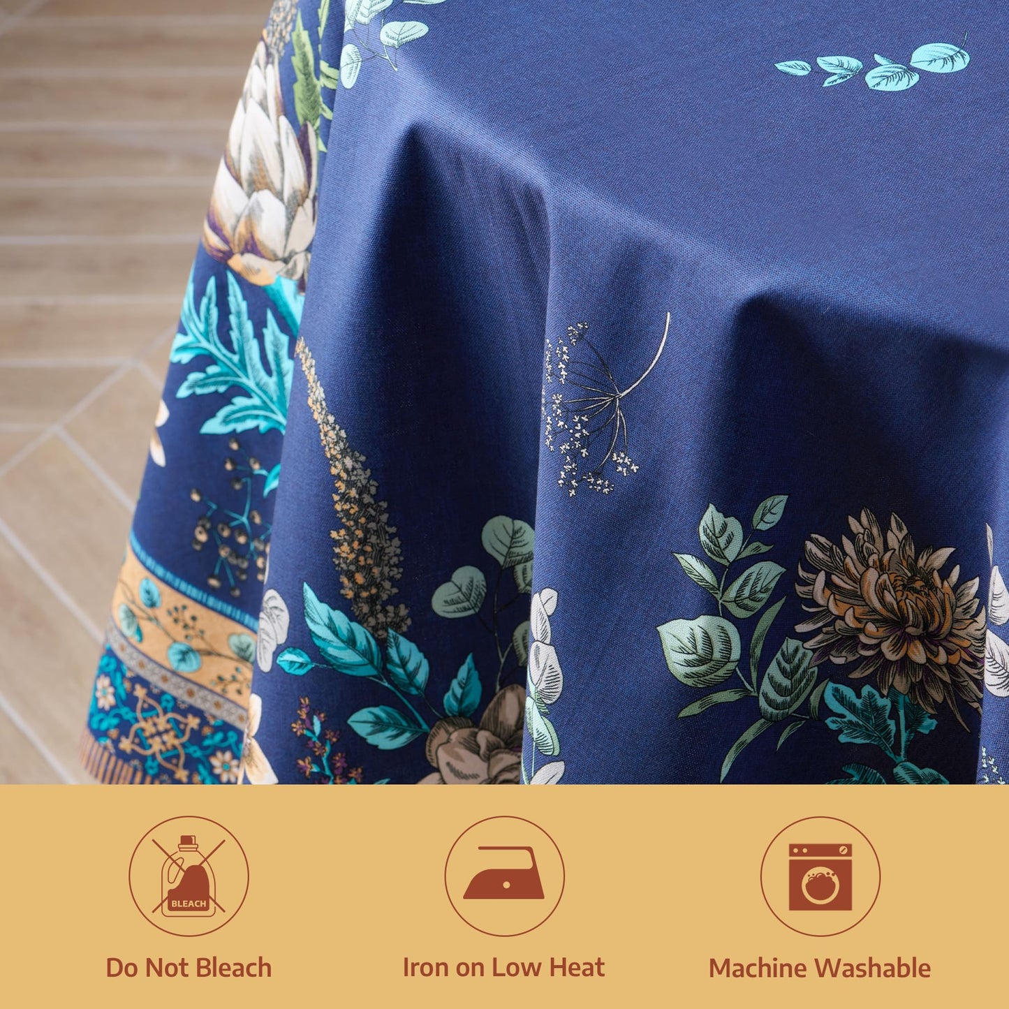 Maison d' Hermine Premium Table Cloth Square Table 100% Combed Cotton 70 x 70 Inches Tablecloth Reusable Decorative for Dining Room, Farmhouse, Home, Party, Festive & Wedding - Artichoke