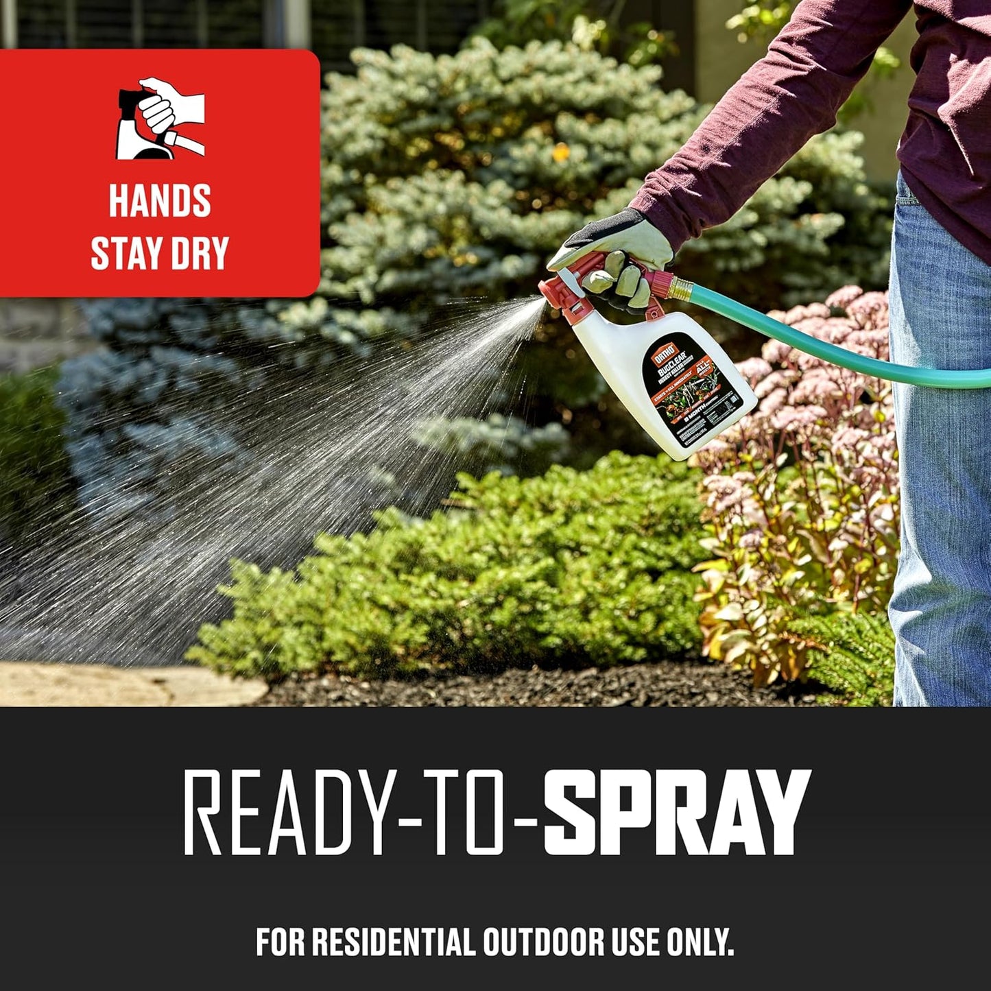 Ortho BugClear Insect Killer - Ready-to-Spray Outdoor Bug Spray with Hose-End Applicator | 32 fl. oz.