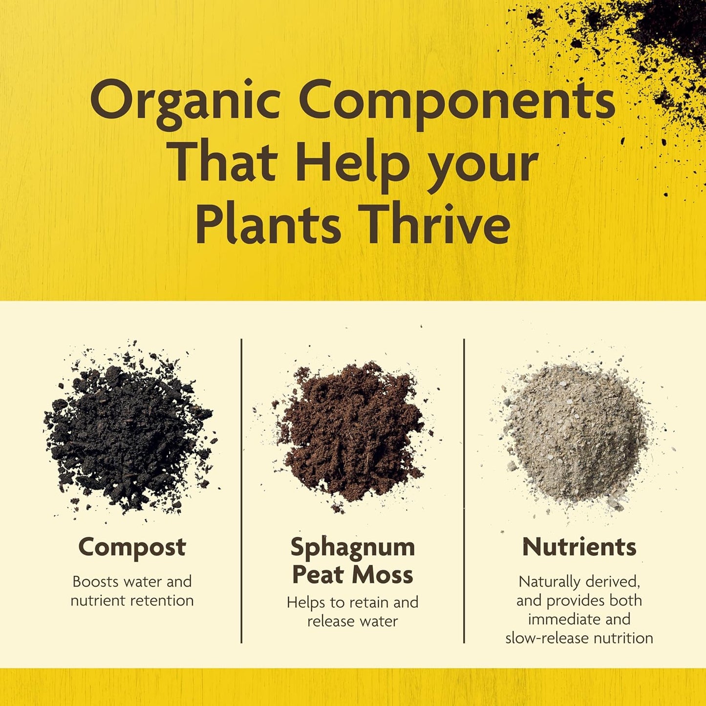 Miracle-Gro Organic Outdoor Potting Mix - Quick-Release Fertilizer for Container Plants | 16 qt. (2-Pack)